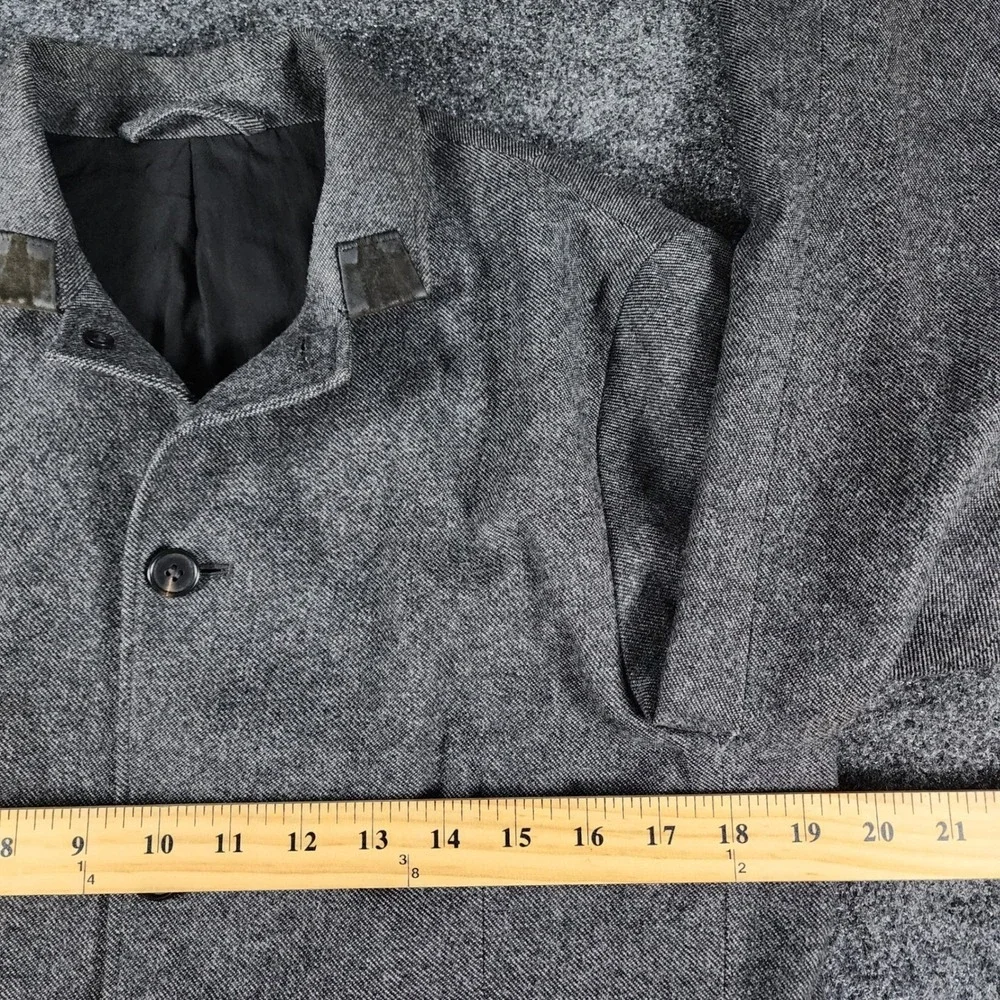 AllSaints Crane Blazer Mens 36 Grey Wool Blend Italian Cloth Jacket MM001K S